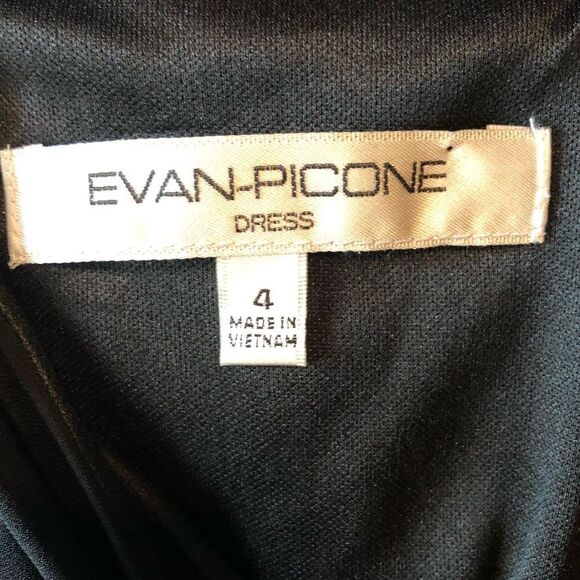 NWT! Evan picone black halter midi dress‎ - Picture 3 of 7